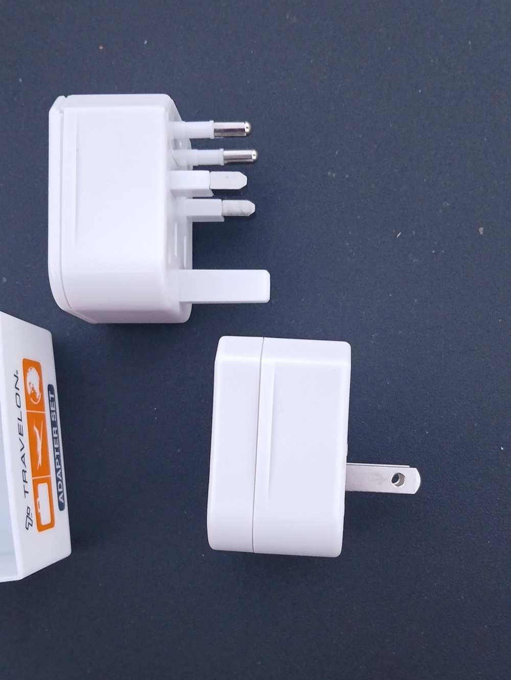 Travelon White and Orange International Adapter Set - Picture 4 of 4